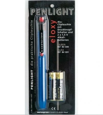 Diagnostikleuchte / Pupillenleuchte Aluminium -blau-