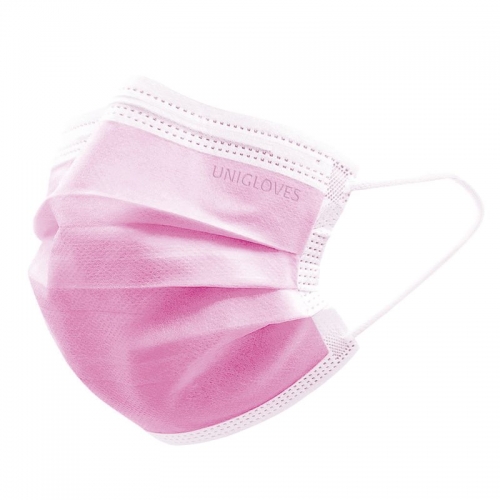 OP Mundschutz Typ IIR 50 Stück, pink Unigloves®