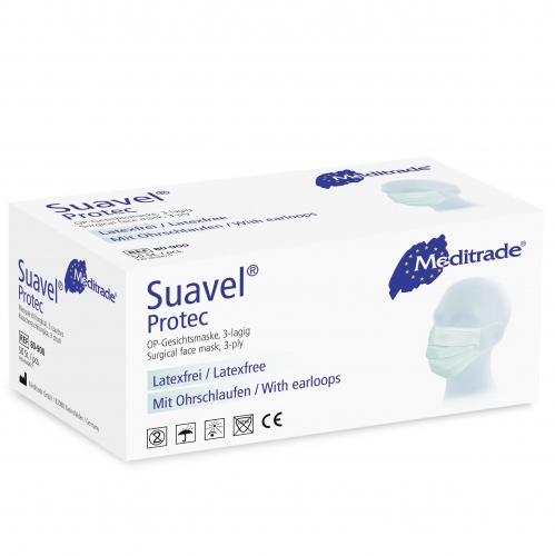 OP Mundschutz 50 Stück, blau, Suavel® Protec